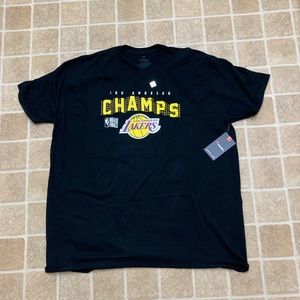 NEW Los Angeles Lakers Fanatics Champs 2020 T Shirt Black Sz 3XL Mens